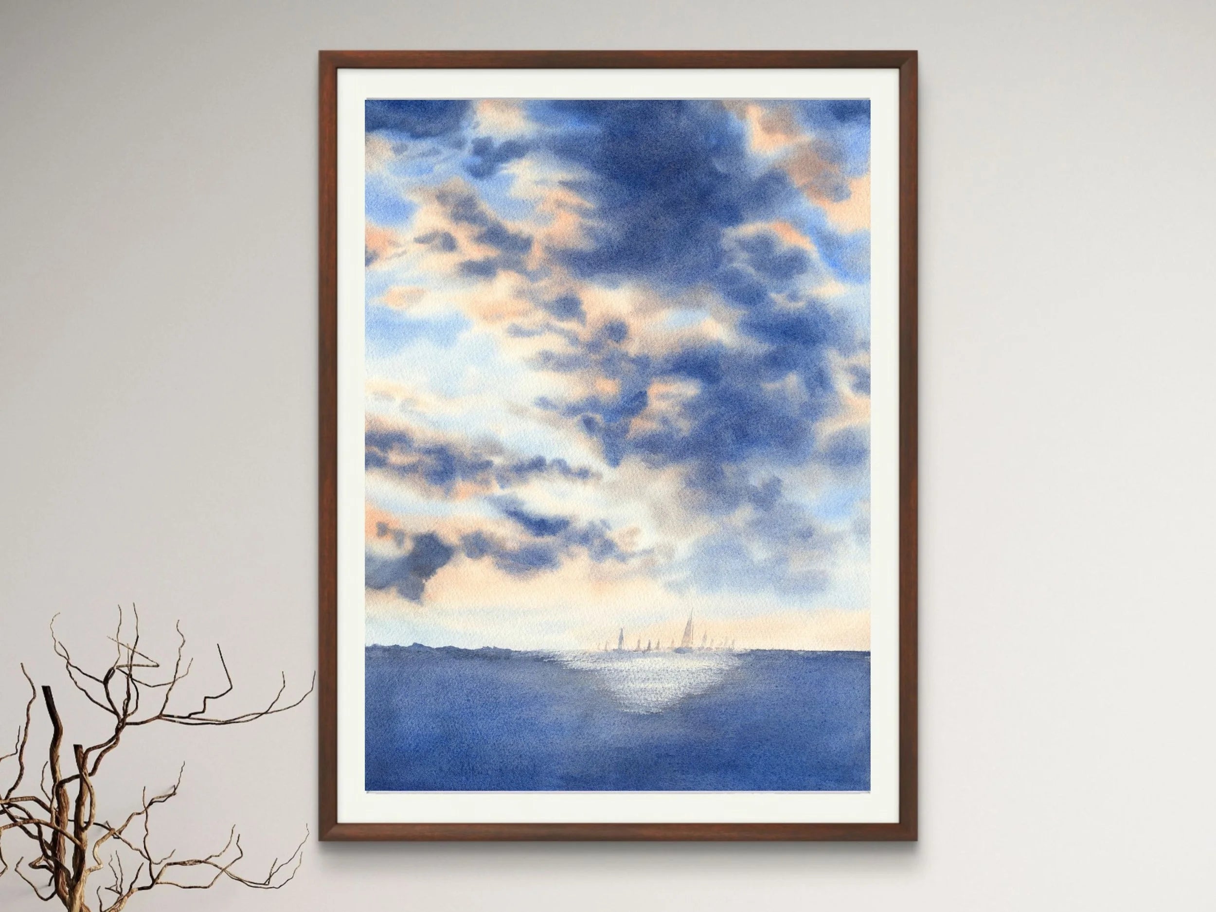 The Light Behind the Storm - Art Print