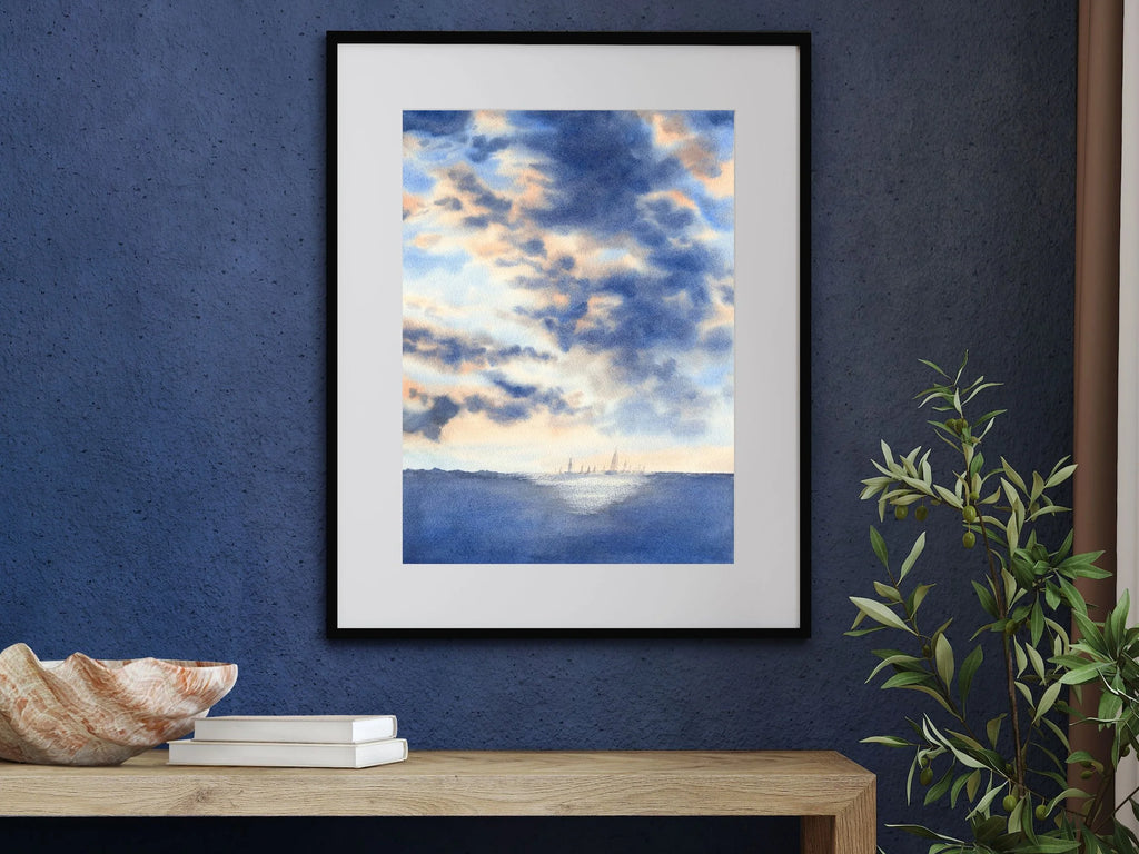 The Light Behind the Storm - Art Print