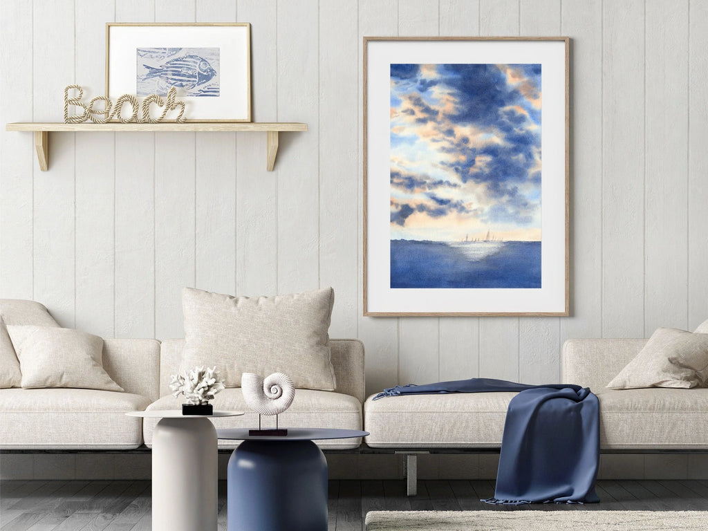 The Light Behind the Storm - Art Print