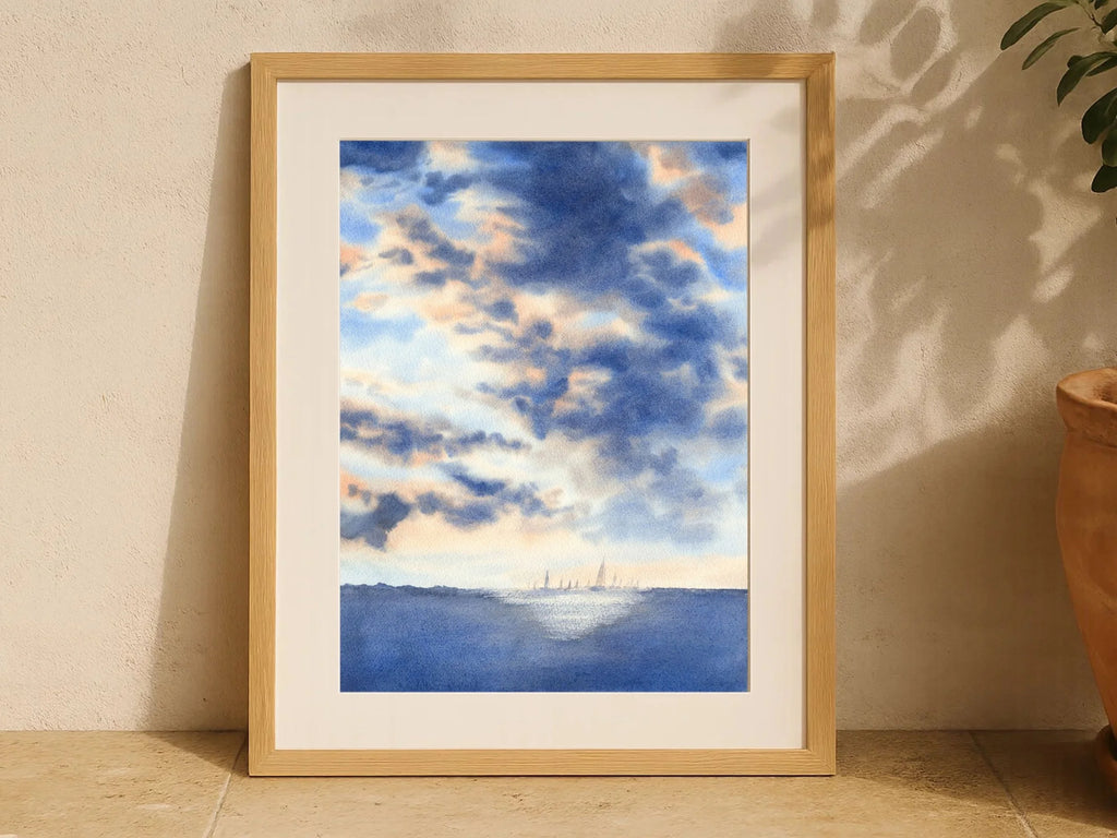 The Light Behind the Storm - Art Print