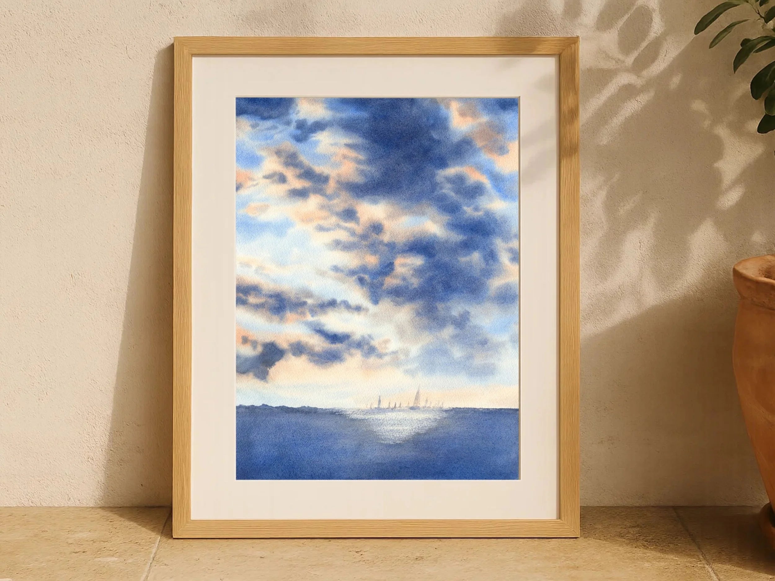The Light Behind the Storm - Art Print