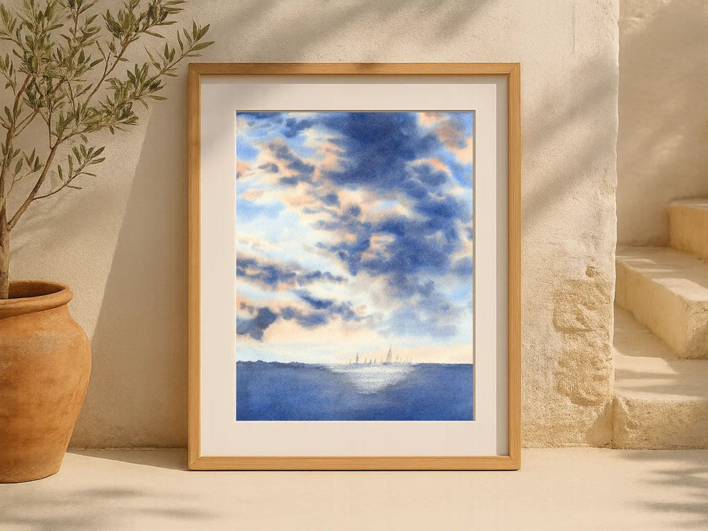 The Light Behind the Storm - Art Print