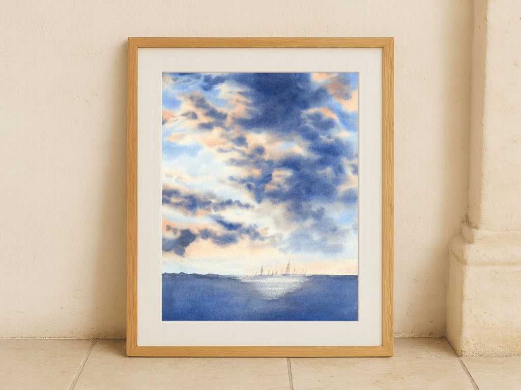 The Light Behind the Storm - Art Print