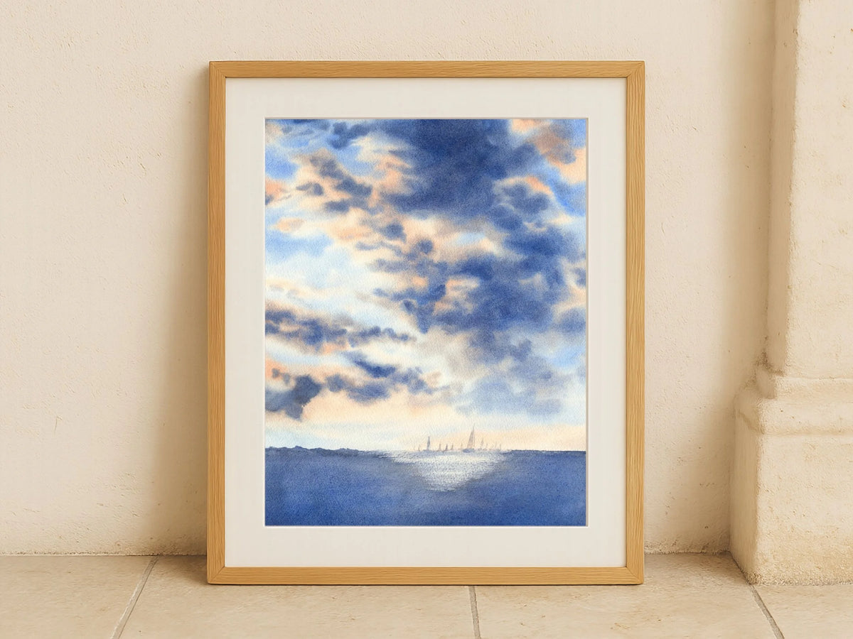 The Light Behind the Storm - Art Print