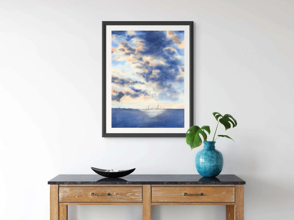 The Light Behind the Storm - Art Print