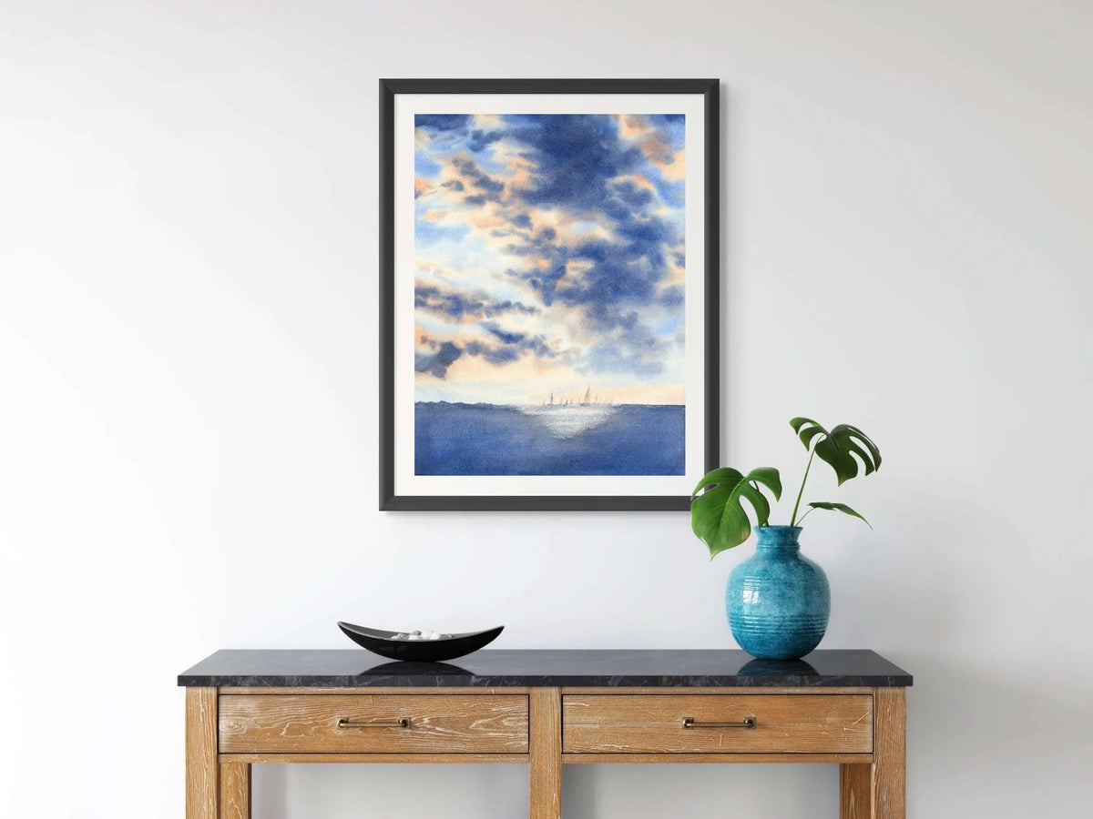 The Light Behind the Storm - Art Print