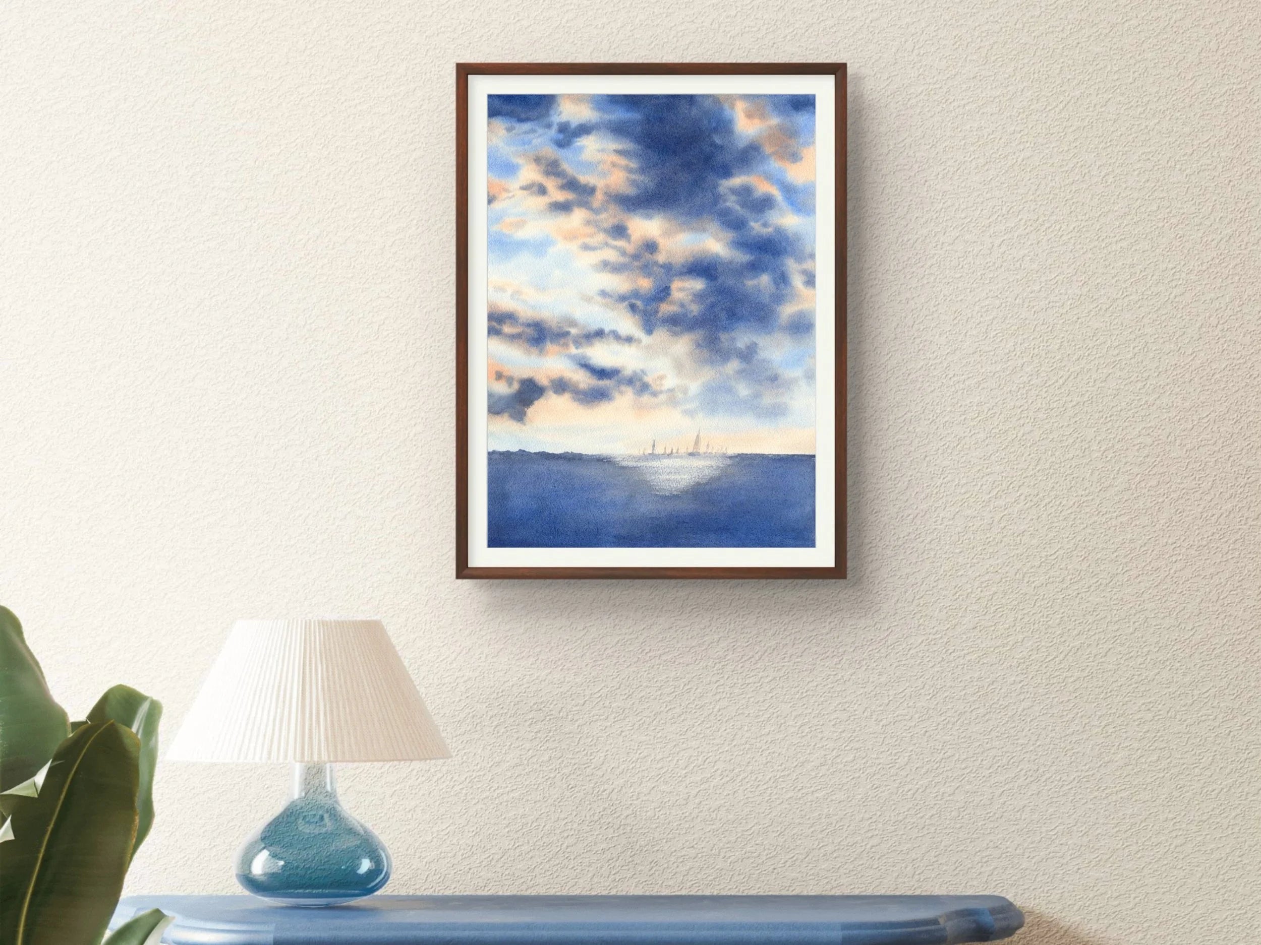 The Light Behind the Storm - Art Print