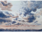 Stratocumulus Clouds - Original Watercolor Painting