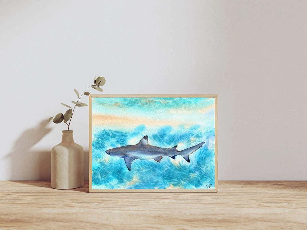 Sunlit Shark  - Art Print