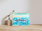 Sunlit Shark  - Art Print
