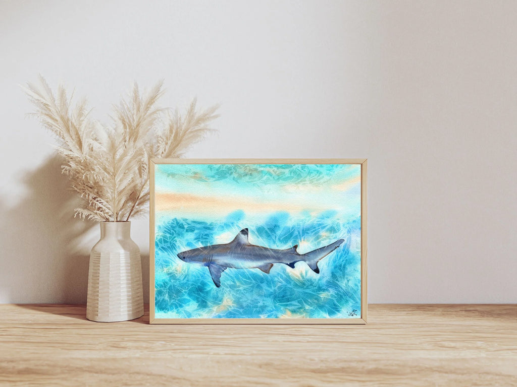 Sunlit Shark  - Art Print