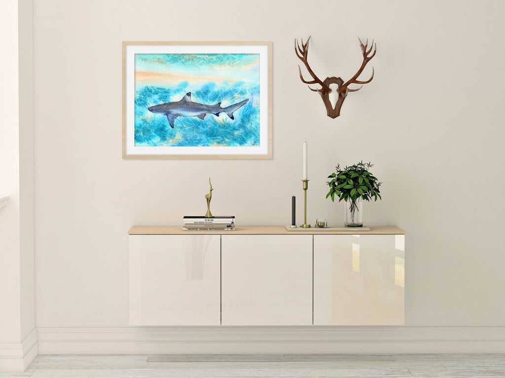 Sunlit Shark  - Art Print