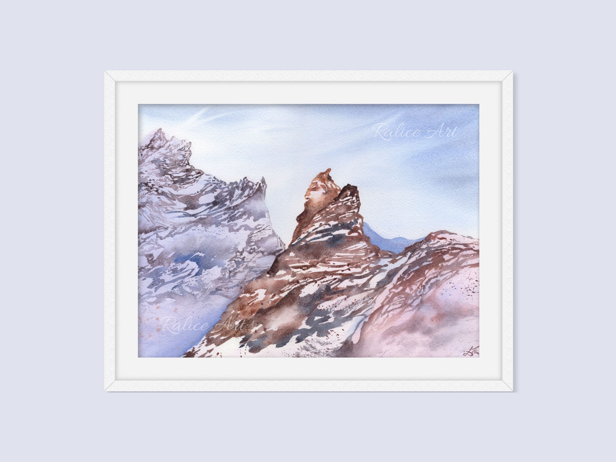 The Stone Warrior - Original Watercolor Painting