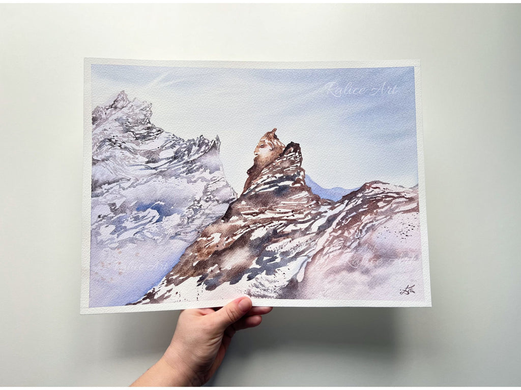 The Stone Warrior - Original Watercolor Painting