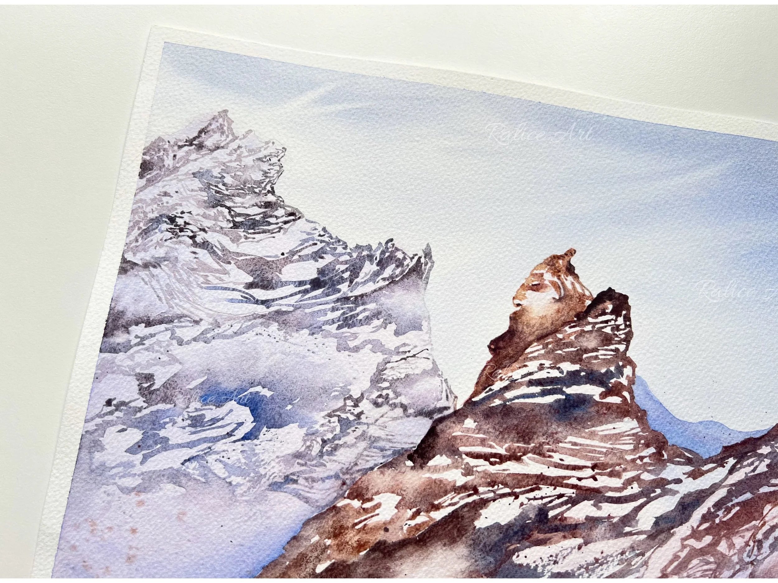 The Stone Warrior - Original Watercolor Painting