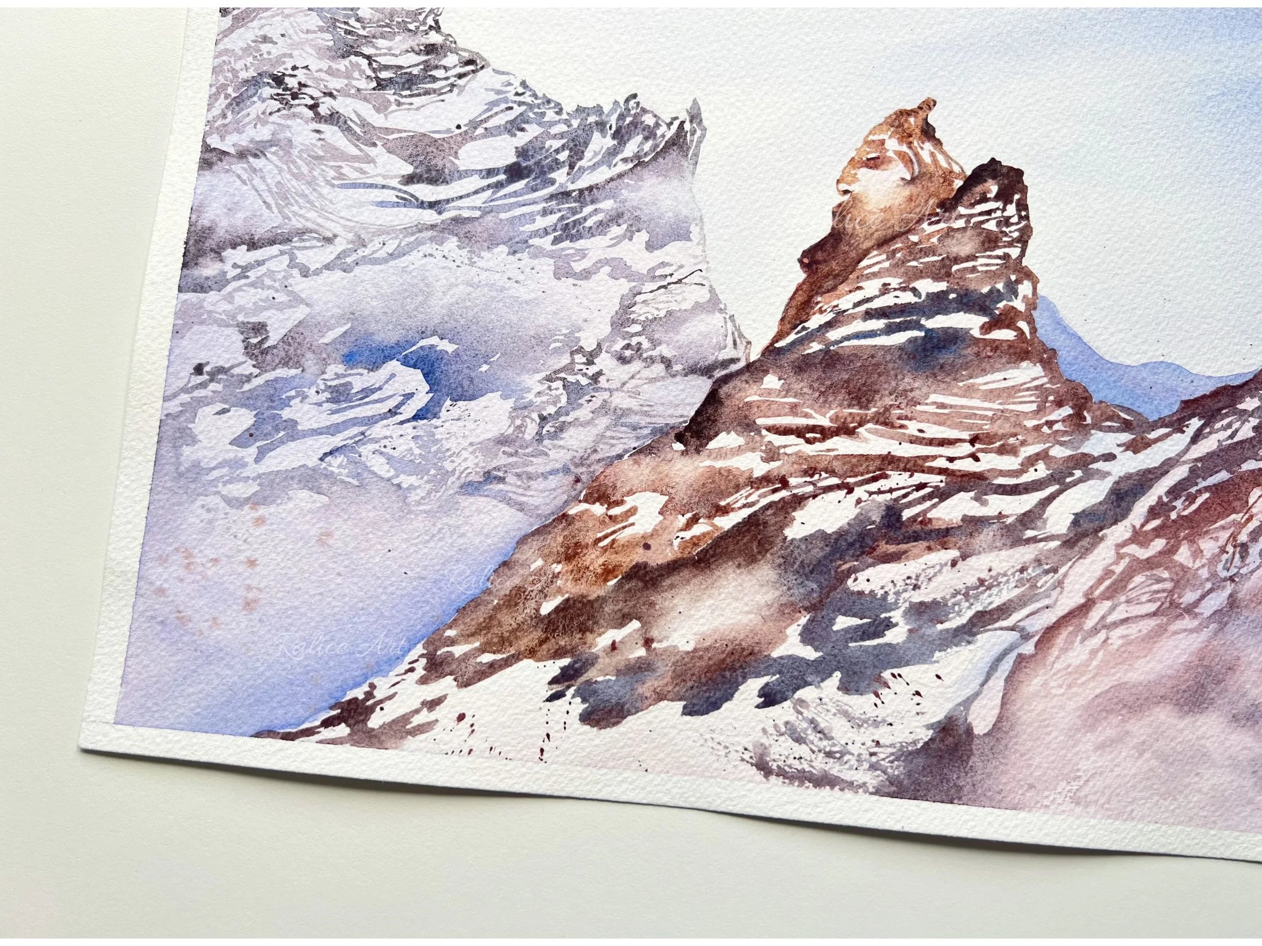 The Stone Warrior - Original Watercolor Painting