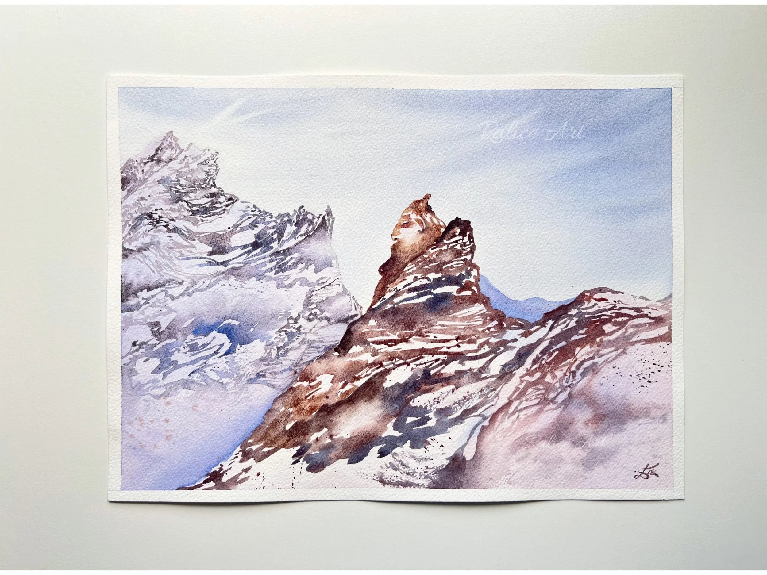 The Stone Warrior - Original Watercolor Painting