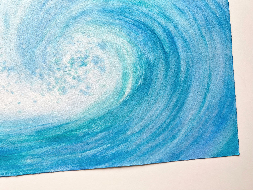 Time for Surfing  - Original Watercolor Painting