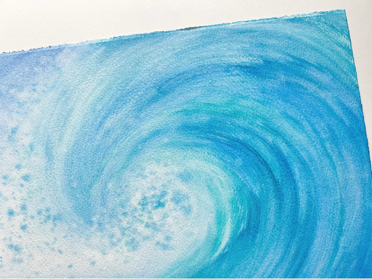 Time for Surfing  - Original Watercolor Painting