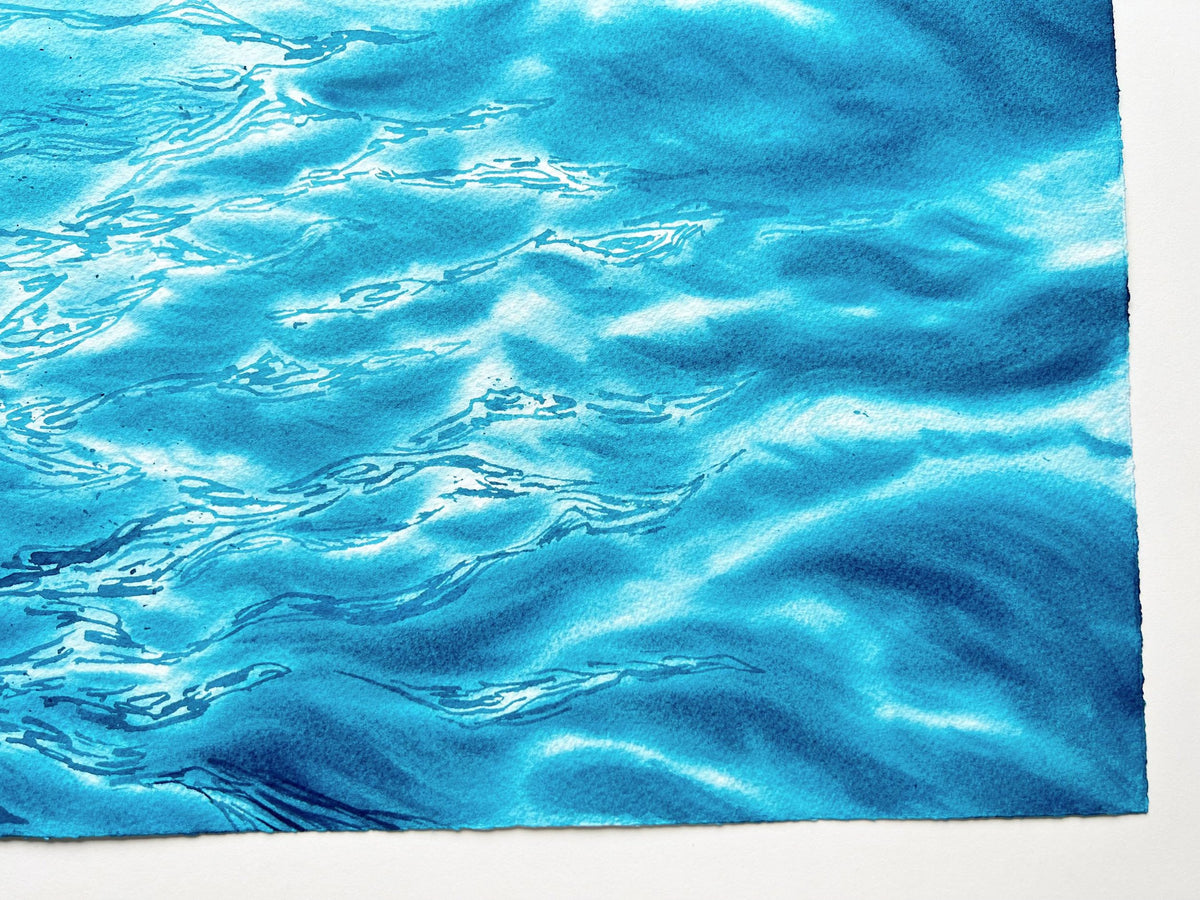 Turquoise Adventures - Original Watercolor Painting