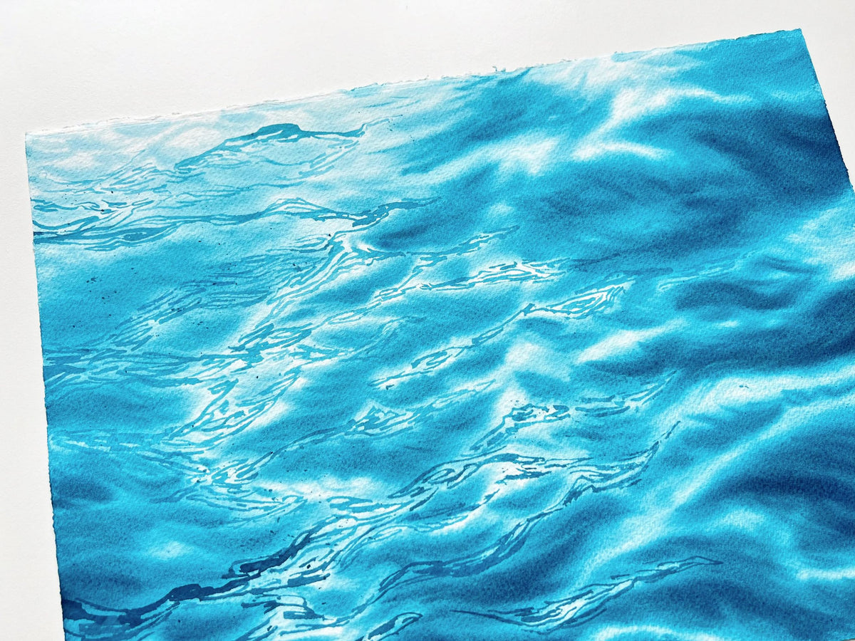 Turquoise Adventures - Original Watercolor Painting
