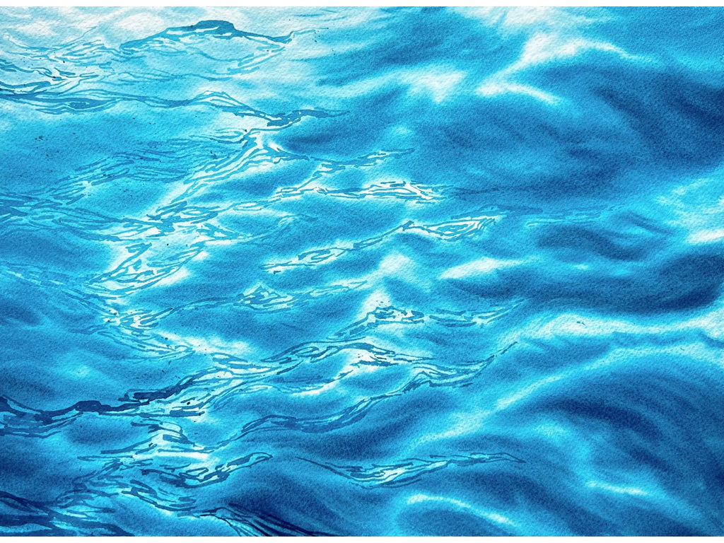 Turquoise Adventures - Original Watercolor Painting