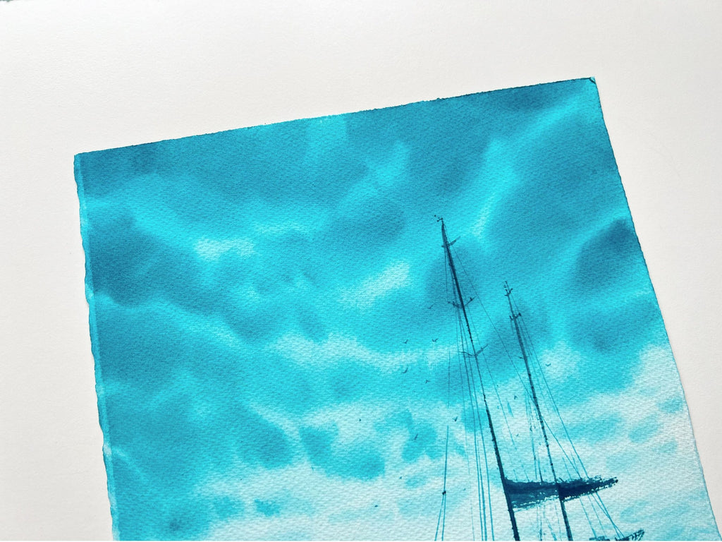 Turquoise Dreams - Original Watercolor Painting