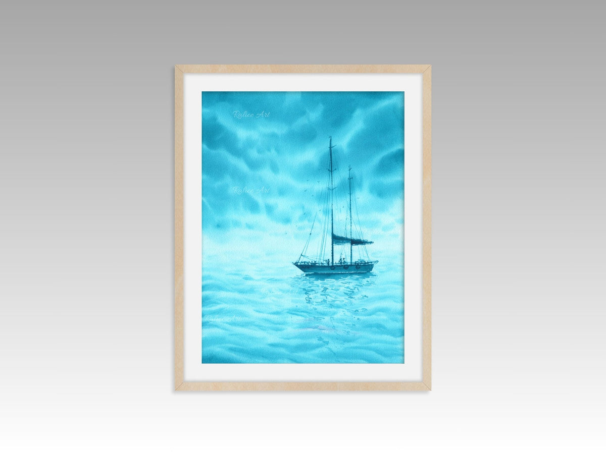Turquoise Dreams - Original Watercolor Painting
