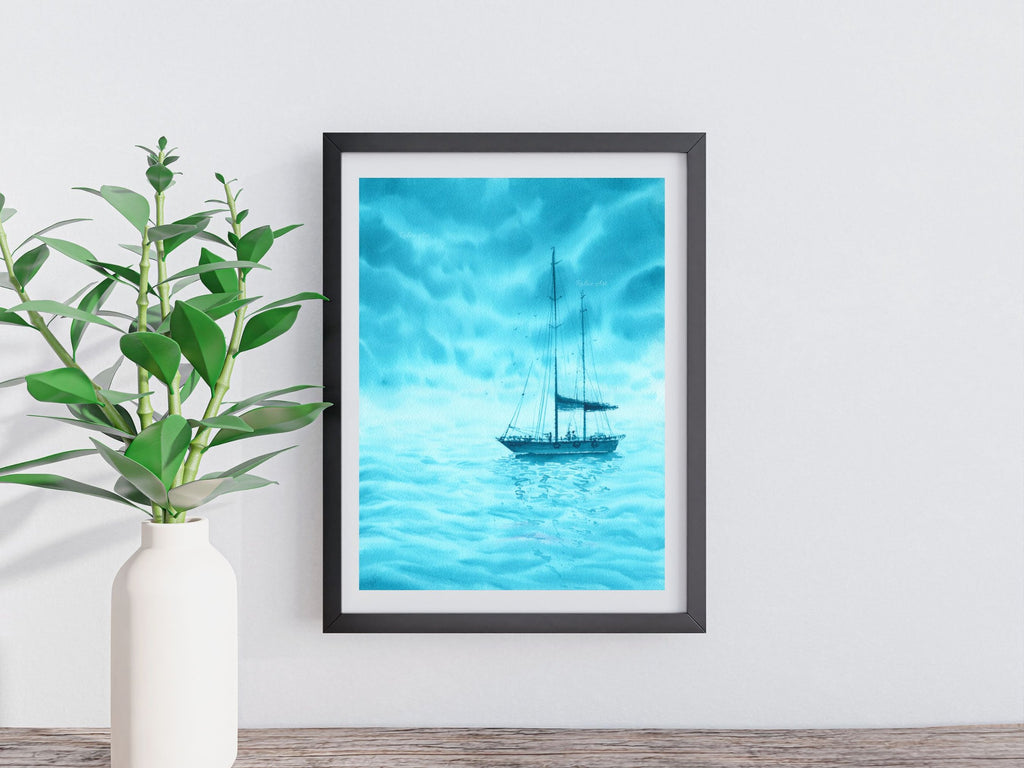 Turquoise Dreams - Original Watercolor Painting