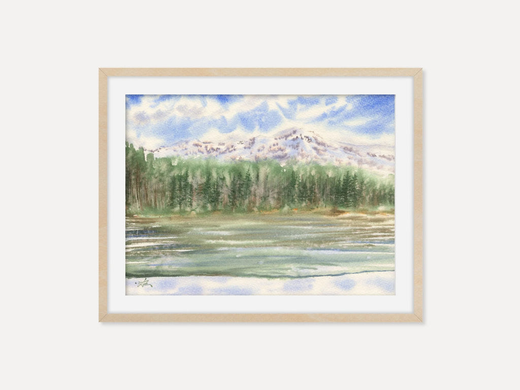 Forest Lake Landscape - Art Print