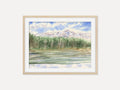 Forest Lake Landscape - Art Print