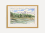 Forest Lake Landscape - Art Print