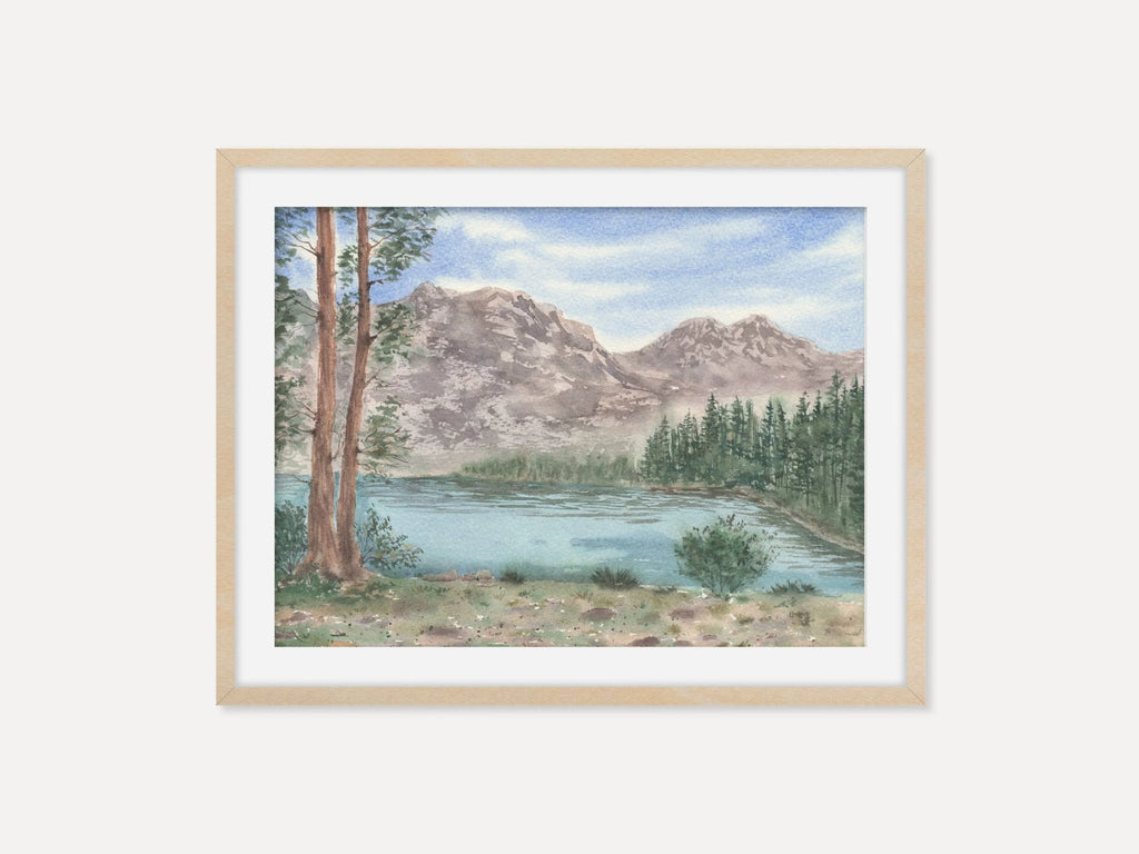 Mountain Lake Landscape - Art Print