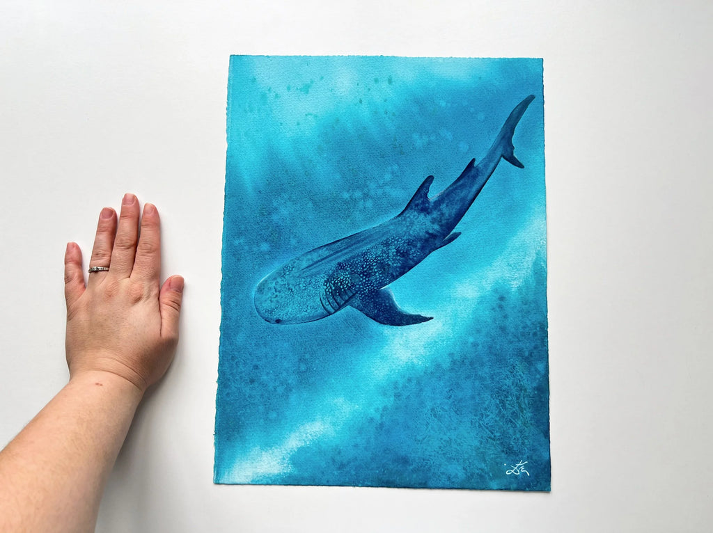 Whale Shark  - Original Watercolor Painting