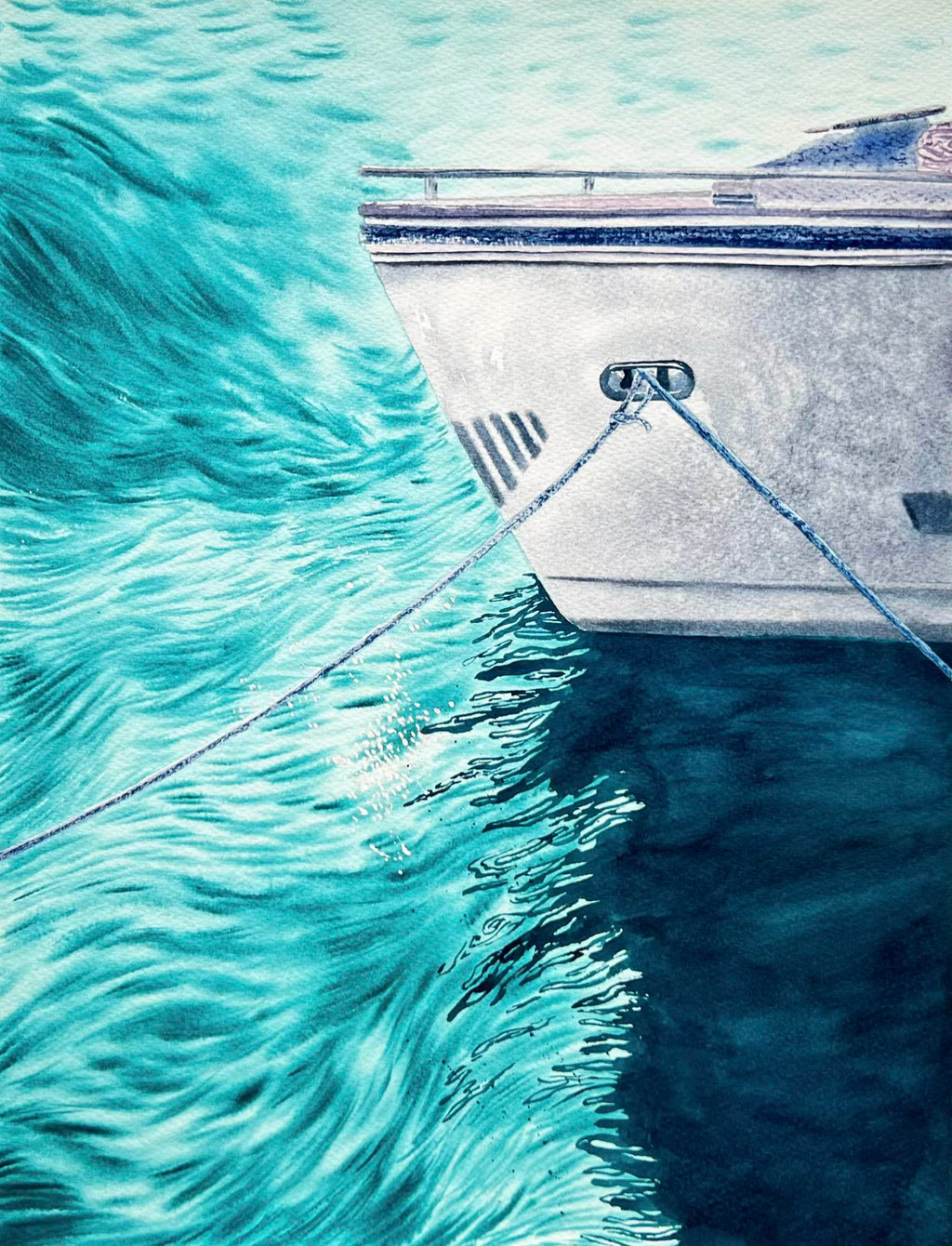 Wind  - Original Watercolor Painting
