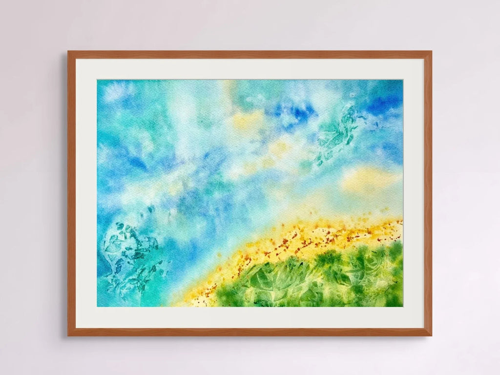 Abstract Seascape - Original Watercolor Painting