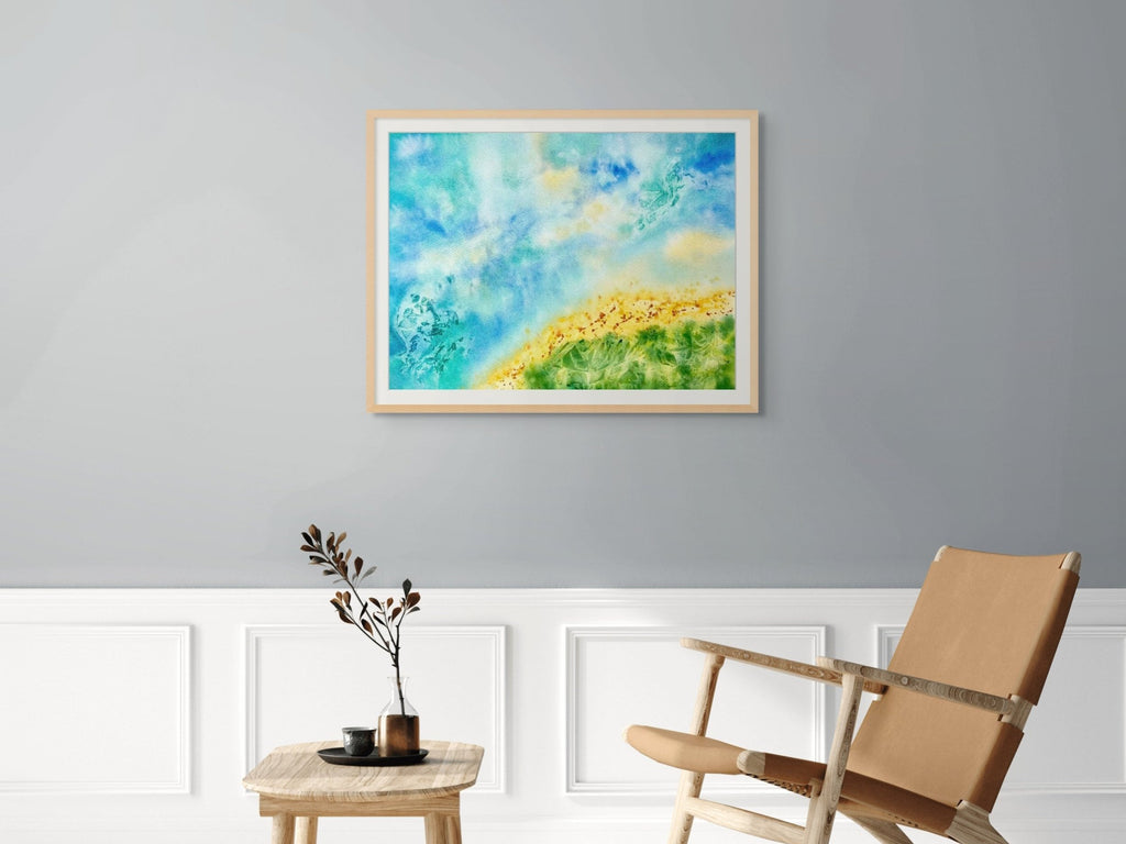 Abstract Seascape - Original Watercolor Painting