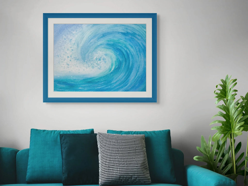 Time for Surfing  - Original Watercolor Painting