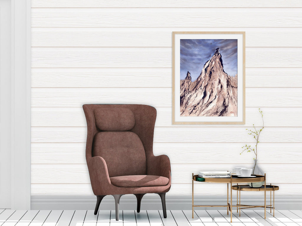 Pastel Lavender Rocks - Art Print