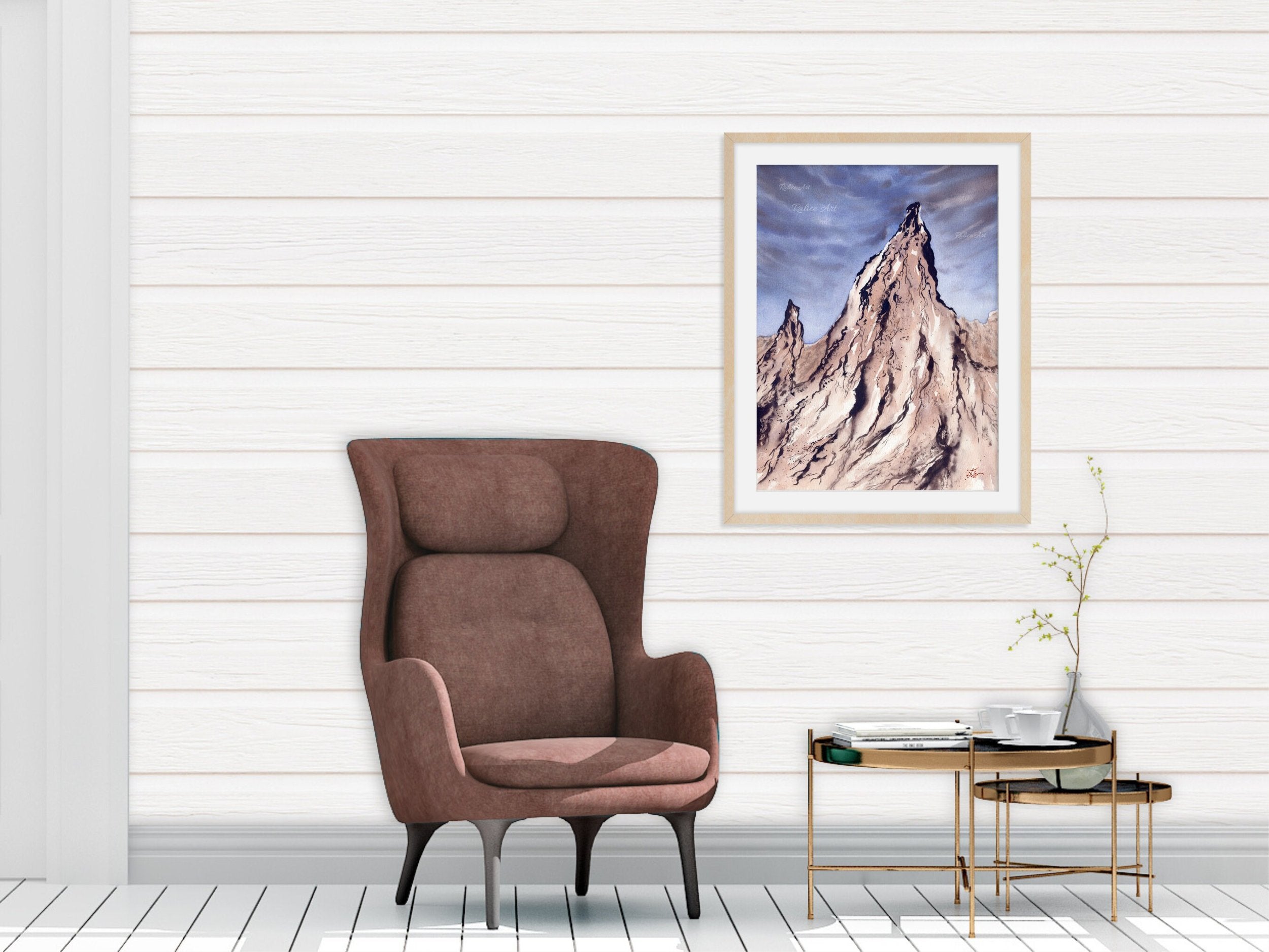 Pastel Lavender Rocks - Art Print