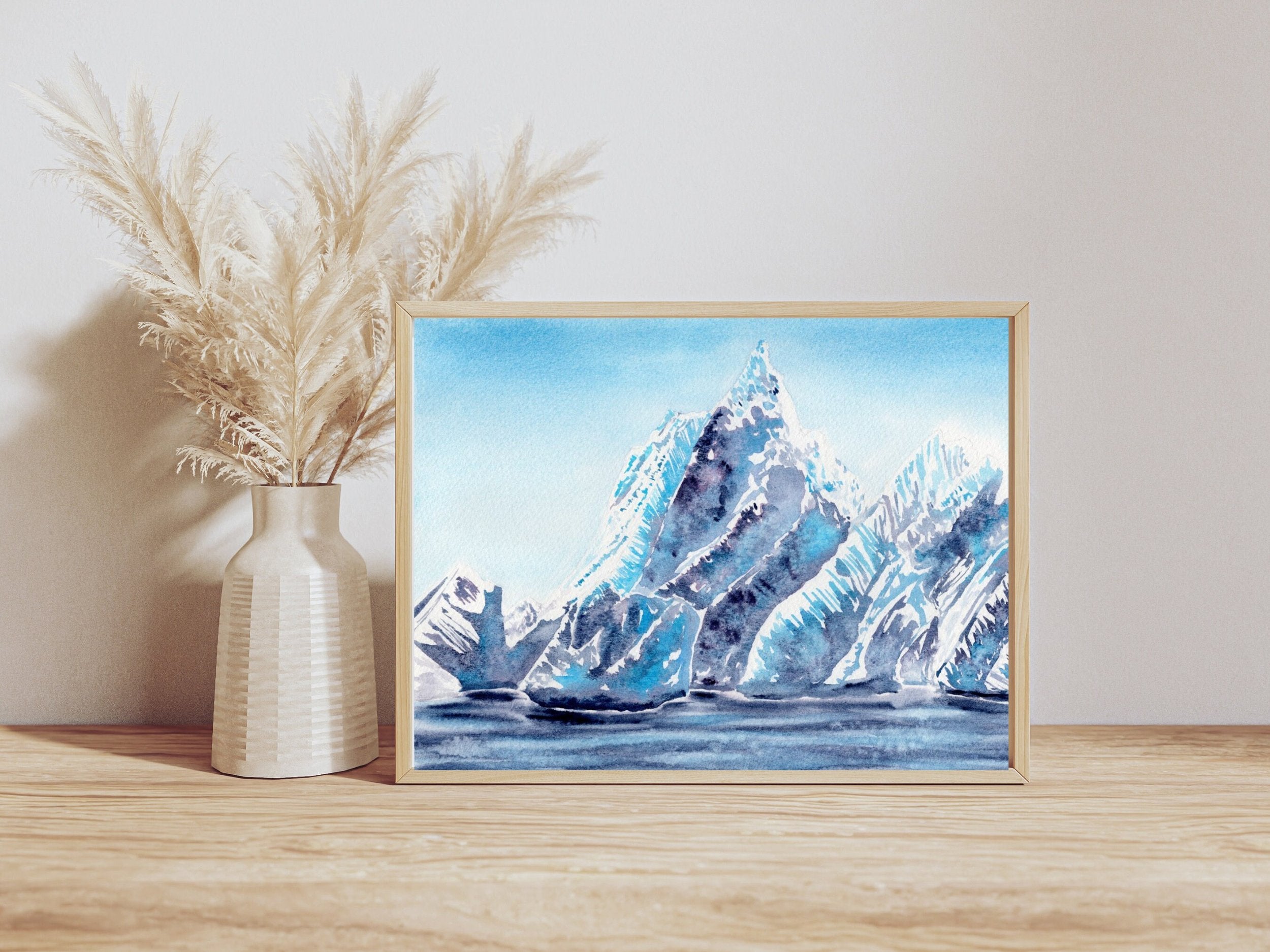 Cobalt Glacier - Art Print