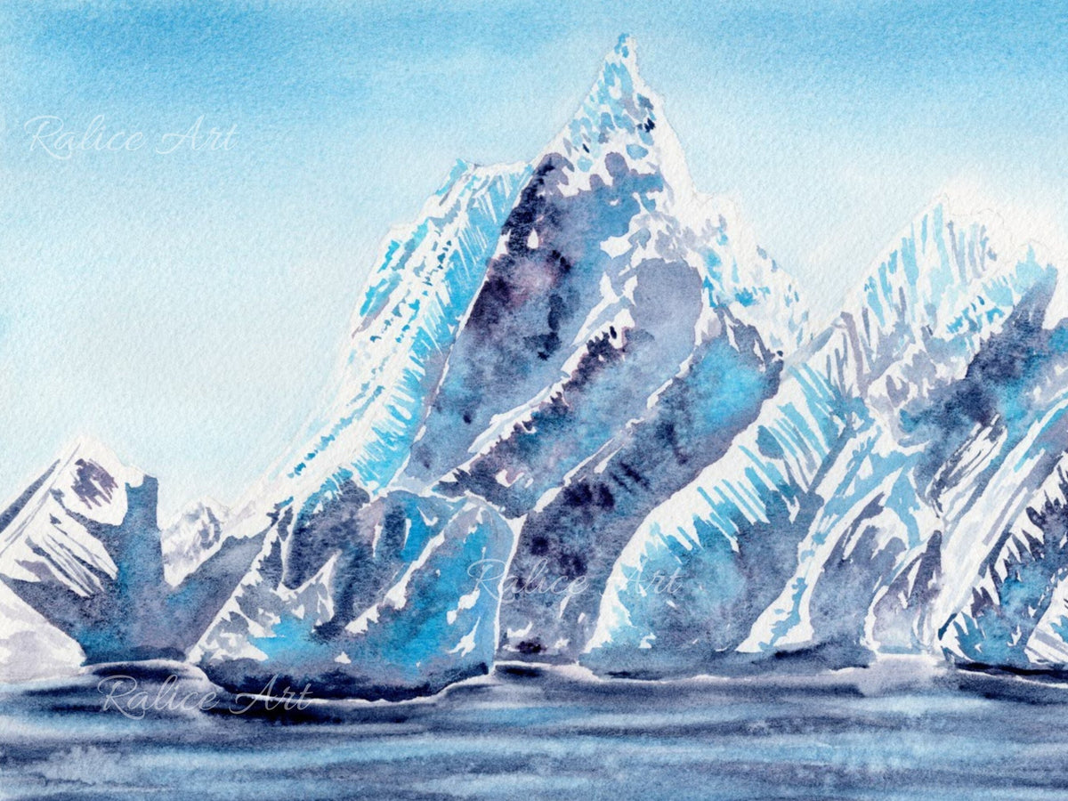 Cobalt Glacier - Art Print