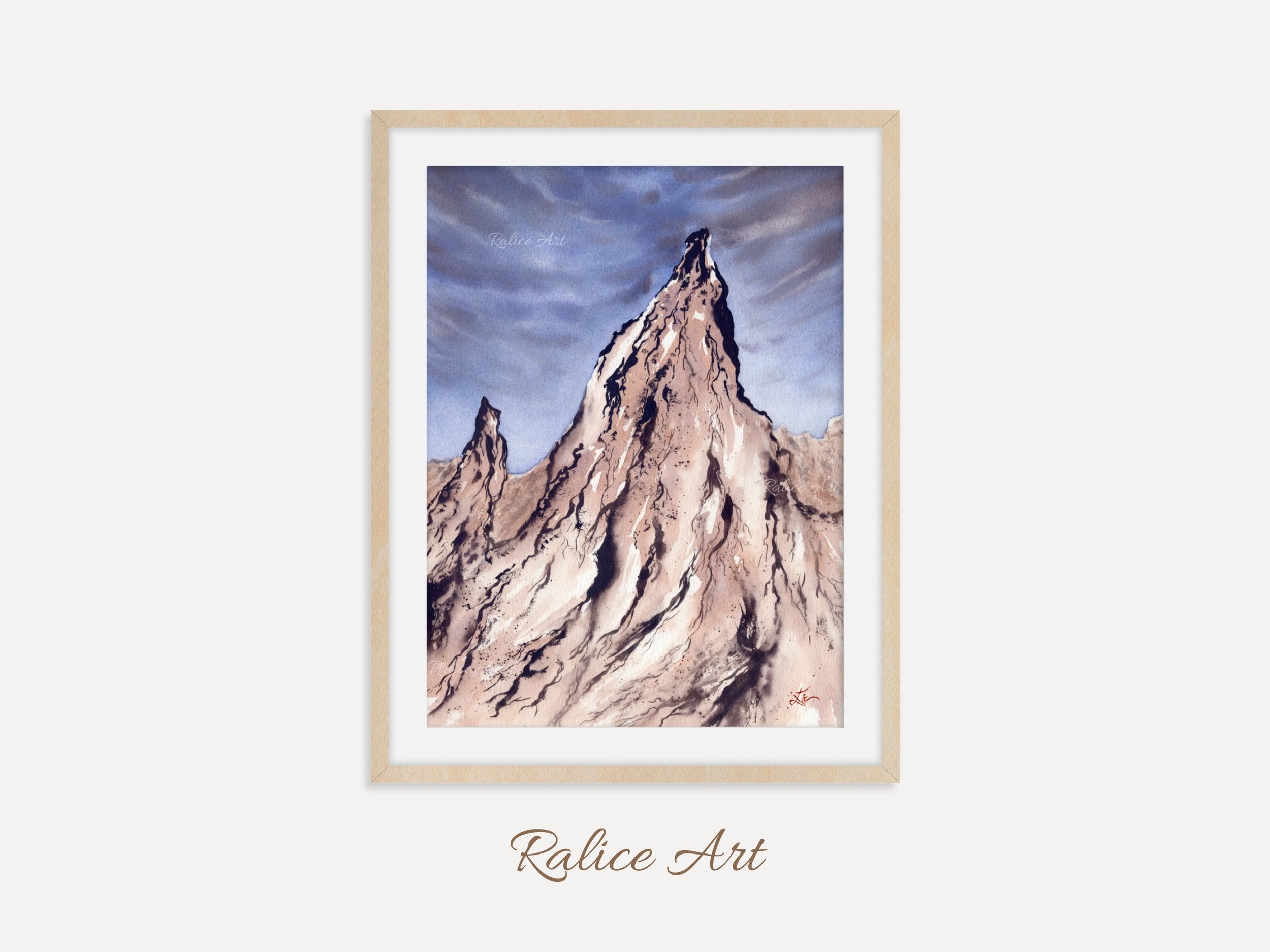 Pastel Lavender Rocks - Art Print