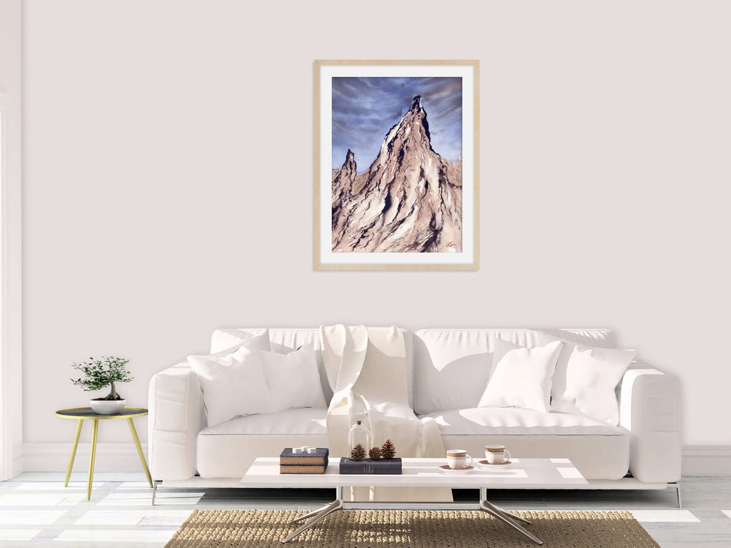 Pastel Lavender Rocks - Art Print