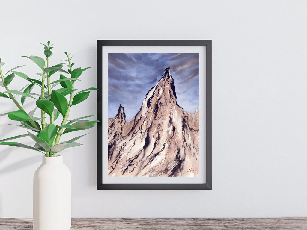Pastel Lavender Rocks - Art Print