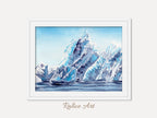 Cobalt Glacier - Art Print