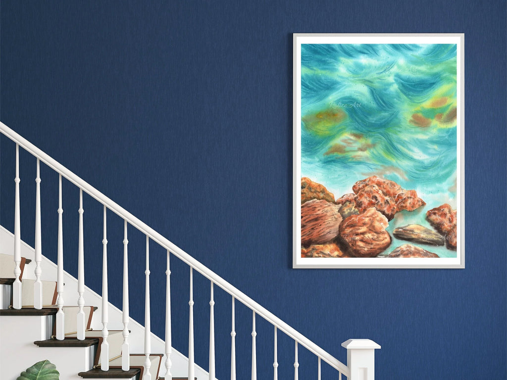 Rocky Seascape - Art Print