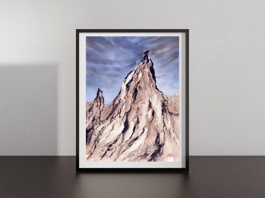 Pastel Lavender Rocks - Art Print