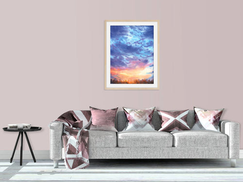 Blue Clouds - Art Print