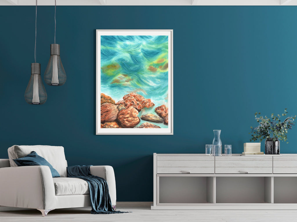 Rocky Seascape - Art Print